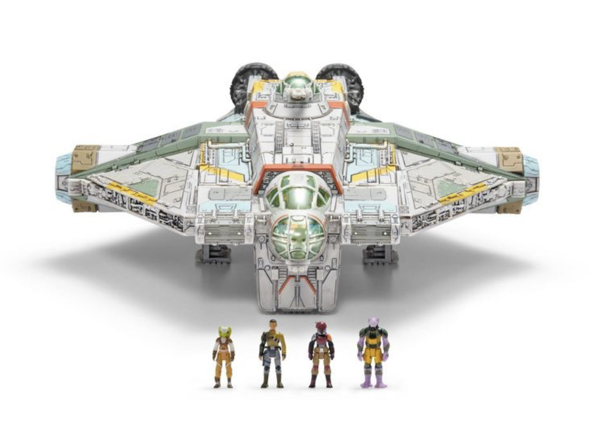 Disney Star Wars Micro Galaxy Squadron Ghost with Mini Figures New