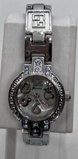 NEW FEMINA Ladies Watch Fresh Battery Aqua Sparkle Heart Mod Numbers MOP Dial