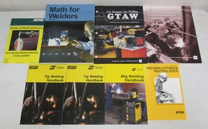 Lot 8 Welding Training Reference Books TIG, MIG, GTAW, Cutting; Fabrication Math
