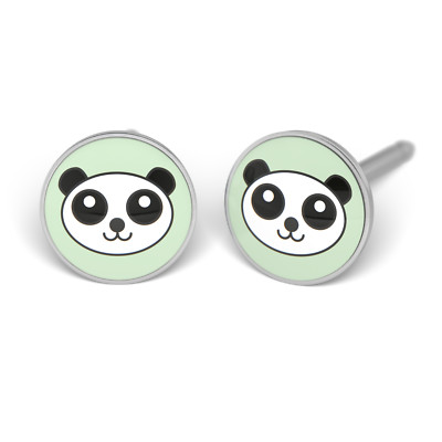 STUDEX Kinder Ohrstecker PANDA Ø5mm Chirurgenstahl medizinisch steril antiallerg