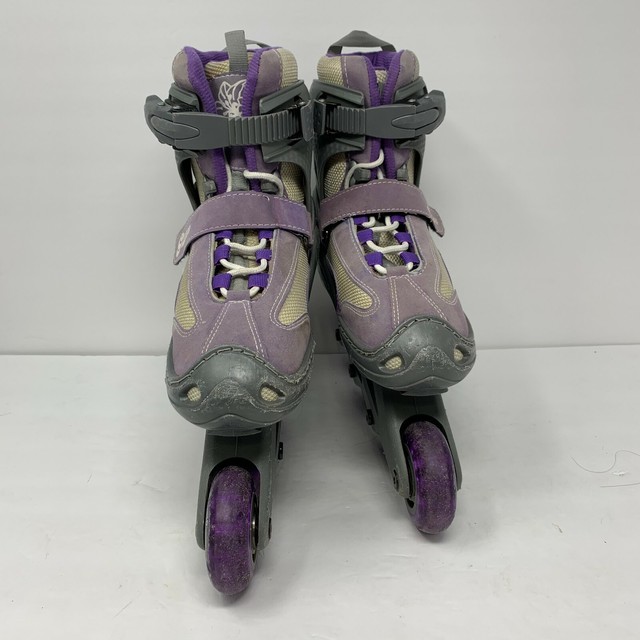 Glitter Inline Skates Forward Wheels ABEC 5 Purple Rollerblades Youth