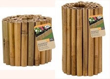 Decorative Natural Bamboo Edging 1mx15cm 30cm Flower Beds Borders Garden