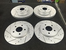 PER JAGUAR X TYPE 2.0 2.1 2.2TD SPORT DISCO FRENO CROCE FORATO SCANALATO F+R