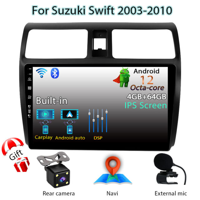 Android 12 Radio Stereo Head Unit For Suzuki Swift 2003-10 GPS NAVI Carplay DSP