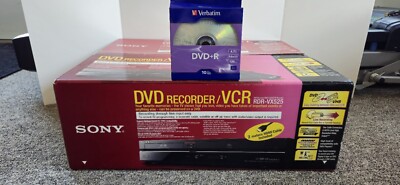 **Factory Sealed**Sony RDR-VX525 DVD Recorder VCR VHS  Recording W/DVD-Rs