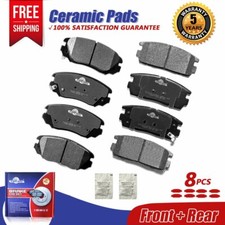 Front Rear Ceramic Brake Pads For 2010 2011 2012 2013 2014-17 Equinox Terrain Front Rear Ceramic Brake Pads For 2010 2011 2012 2013 2014-17 Equinox Terrain