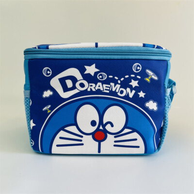 Doraemon Lunch Bag Insulation Bags Tote Picnic Handbag School Storage zip