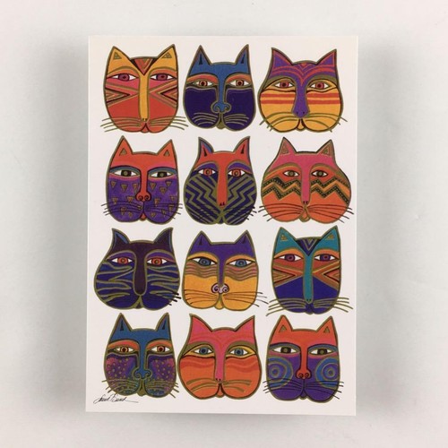 Laurel Burch Cats Birthday Card & Blank Notecard - Picture 2 of 4