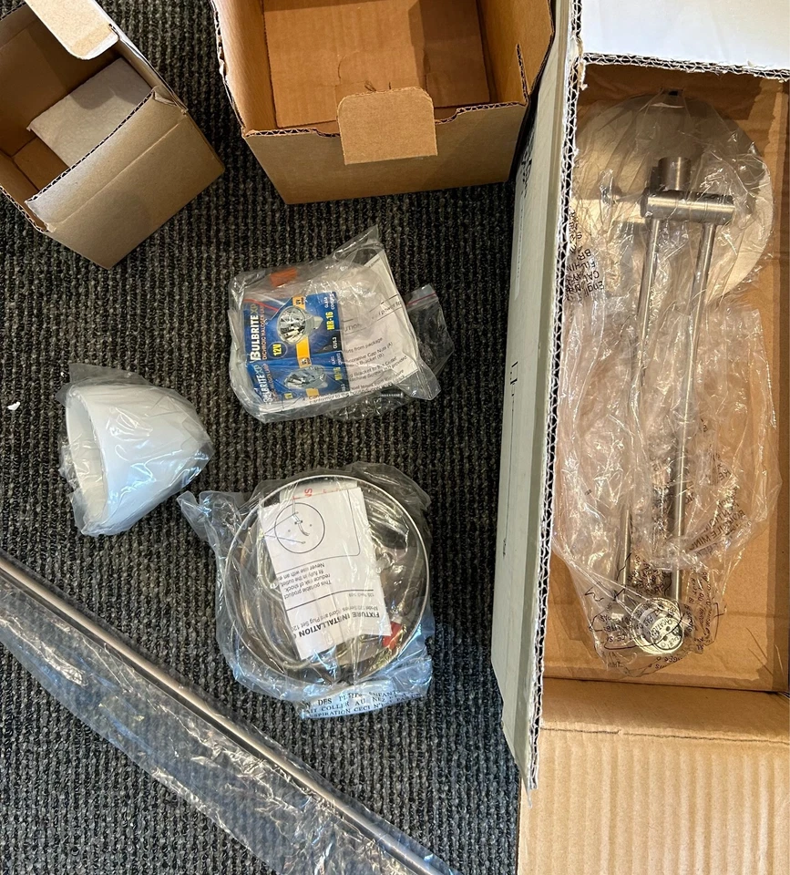 BESA LIGHTING Divi 1WW 13 pulgadas 50 vatios níquel satinado brazo oscilante aplique luz de pared Foto 3 de 4