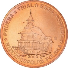 [#385607] Pologne, 5 Euro Cent, 2003, unofficial private coin, SPL, Cuivre