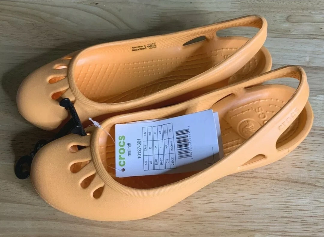Brand New Size Women 6 Croc Malindi Orange