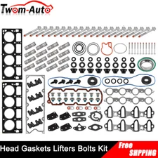 Head Gasket Set Head Bolts Lifters and Guides For 2007-13 GM 5.3L OHV Lifter Kit