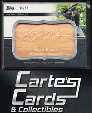 Ryan Braun 2010 Topps Update #MBB-1 Manufactured Bat Barrel Brewers 96/99