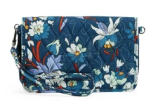 Vera Bradley Floral Bursts All 3 in One Crossbody Wristlet RFID Wallet NWT