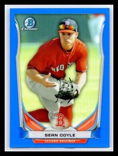 2014 Bowman Draft #CTP-67 Sean Coyle Blue Refractor #/399 Boston Red Sox