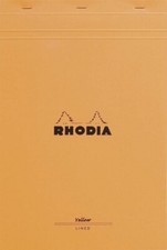 Rhodia Staplebound Lined Paper Pad in Orange - 8.25 x 12.5 - NEW - R19660