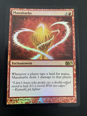 mtg cards like manabarbs FOIL Manabarbs #150/249 MTG Core Set 2012 M12 Rare LP/EX English