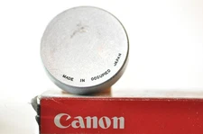 Canon Silver Chrome rear metal cap made in Occupied Japan for rangefinder lens