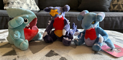 Japan Pokémon Center Original Pokémon Fit Plush Set Gible Gabite Garchomp