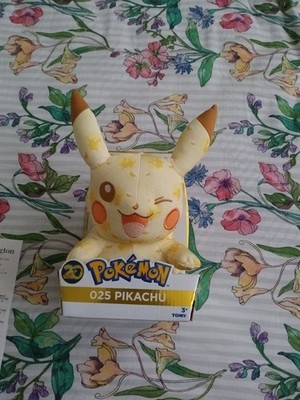 20th anniversary Pokemon 2016 Pikachu plush Tomy Wink Rare Collectible HTF New