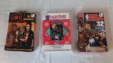 3 Boxes Vintage Valentinea Cards NBA NFL NWO New Damaged Boxes