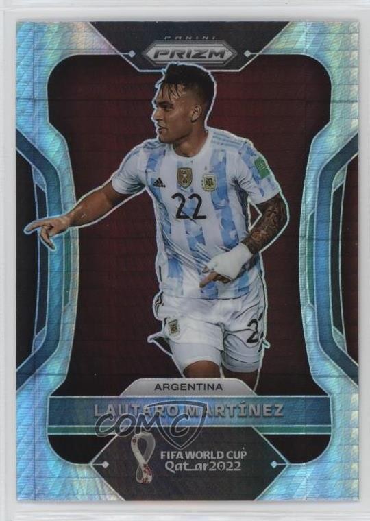 2022 Panini Prizm World Cup Qatar Hyper Lautaro Martinez Martínez #5 12yh