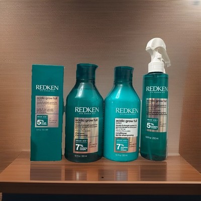 REDKEN ACIDIC GROW FULL SHAMPOO& CONDITIONER, DENSIFYING SPRAY, HAIR SCALP SERUM