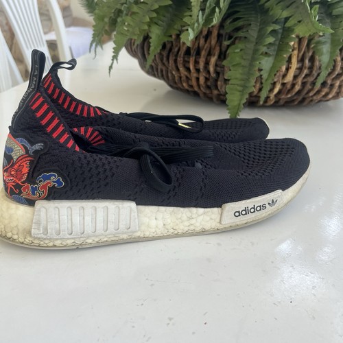 Adidas NMD_R1 Primeknit Dragon Parche Talla 13 Zapatilla Negra EH2238 2020 - Imagen 4 de 12