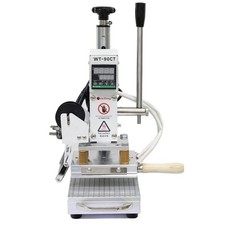 FASTTOBUY 110V Hot Foil Stamping Machine 10x13cm with T-Slot,Movable silver