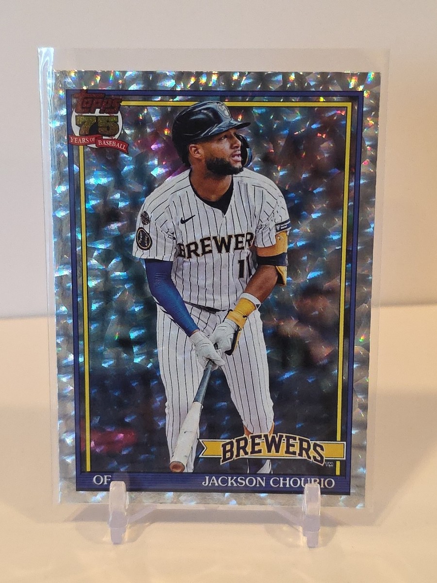 2025 Topps Series 1 1990 Chrome Crackle Foil Jackson Chourio #T90C