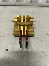 Hand-Made Brass Iambic Morse Code Paddle – Dual Lever CW Key – Excellent