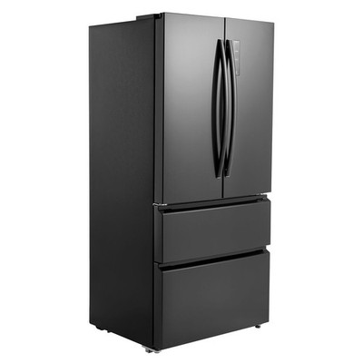Uimoso French Door Refrigerator 18.9 Cu. Ft. with LED Control Panel for Kitchen