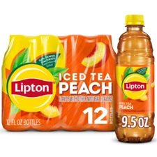 Lipton Peach Iced Tea, 16.9 Fl Oz Bottles (Pack of 12)