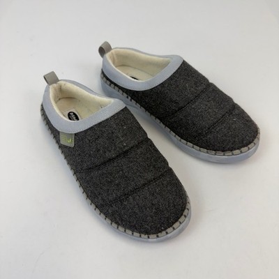 Dr. Scholls Cozy Vibes Grey Quilted Recycled Fabric Slippers Womens 7.5M