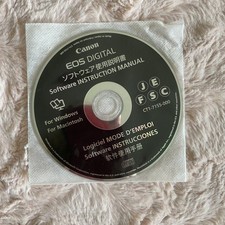 Canon EOS Digital Camera Software Instruction Manual CD-ROM Disc Windows/Mac