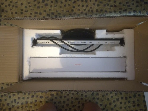 1/2 price! Open box-Quoizel Serenade 25" Wide ADA LED Bath Bar Model:PCSQ8525MBK - Picture 7 of 8