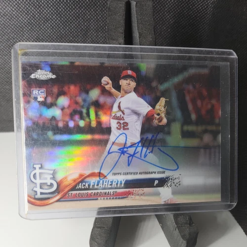 2018 Topps Chrome - Rookie Autographs Refractor #RA-JF Jack Flaherty /499...