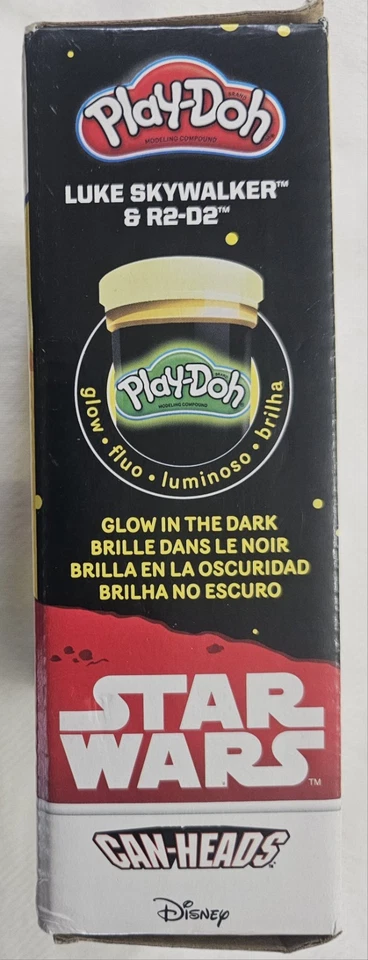 Play-Doh Can-Heads Star Wars Luke Skywalker R2-D2 Artoo-Detoo Nuevo de Lote Antiguo Sellado NUEVO Foto 3 de 4