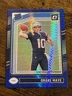 Drake Maye 2024 Donruss Optic Blue Hyper Prizm #229 Rookie RC