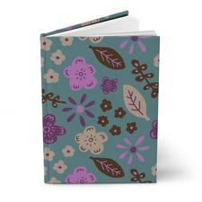 Colorful Floral Pattern Hardcover Journal