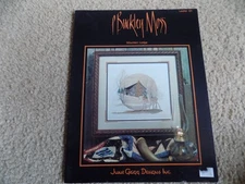 P Buckley Moss MOUNTAIN LODGE Cross Stitch Leaflet #121 June Grigg Designs