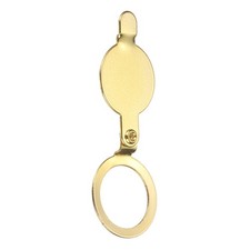 Door Peep Hole Cover, OD 0.73" ID 0.55" Viewer Cover, Round, Gold