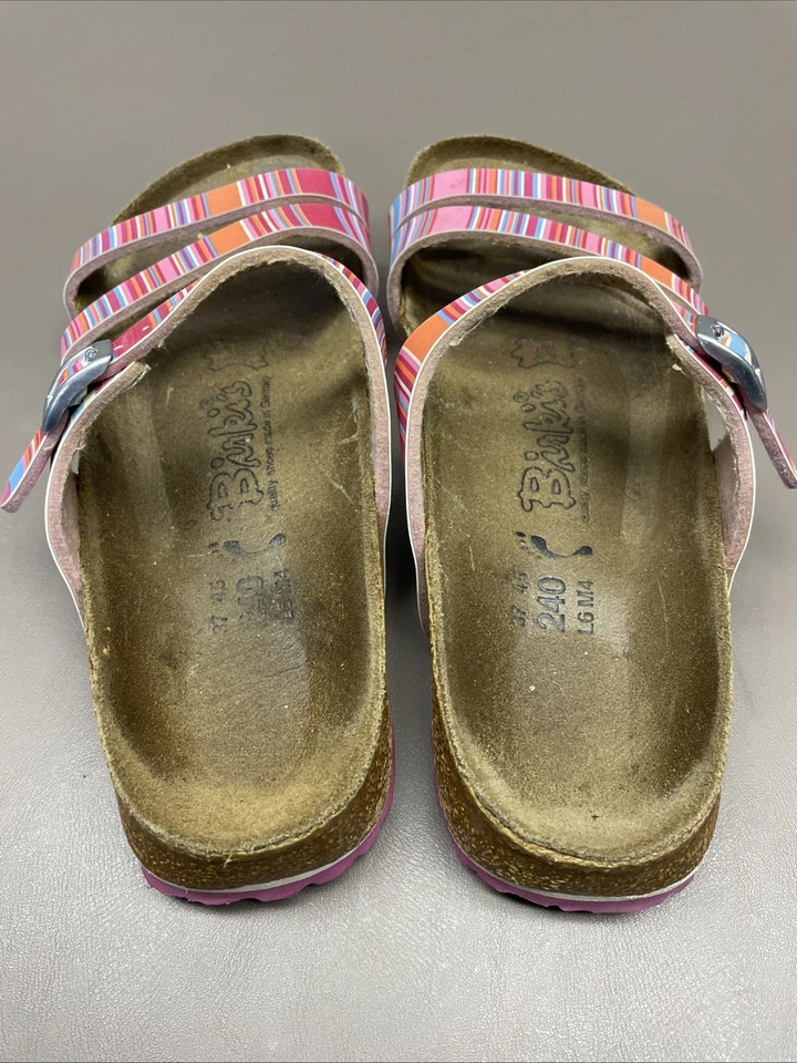 Sandalias Birkenstock Birkis Claudia a rayas para mujer 6 Foto 2 de 4