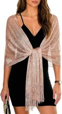 Shawls Wraps for Evening Dresses Metallic Glitter Shawls Scarf