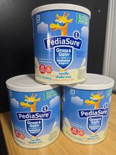 PediaSure Grow  Gain Shake Mix Powder, Vanilla - 14.1oz 3 Count Exp 06/27