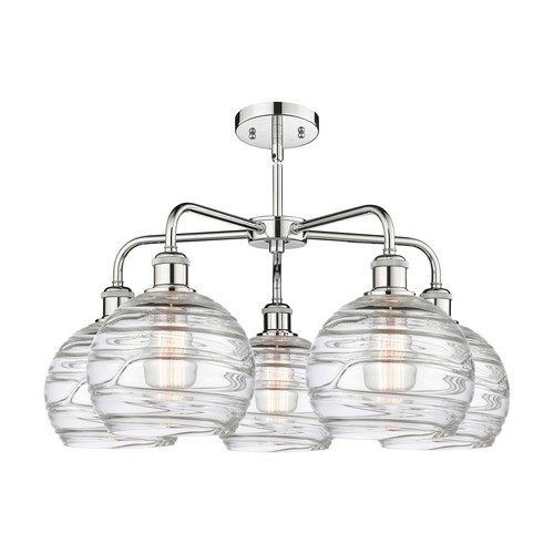 Innovations Lighting 516-5CR-16-26 Athens Deco Swirl Chandelier - Oil Rubbed - Picture 6 of 12