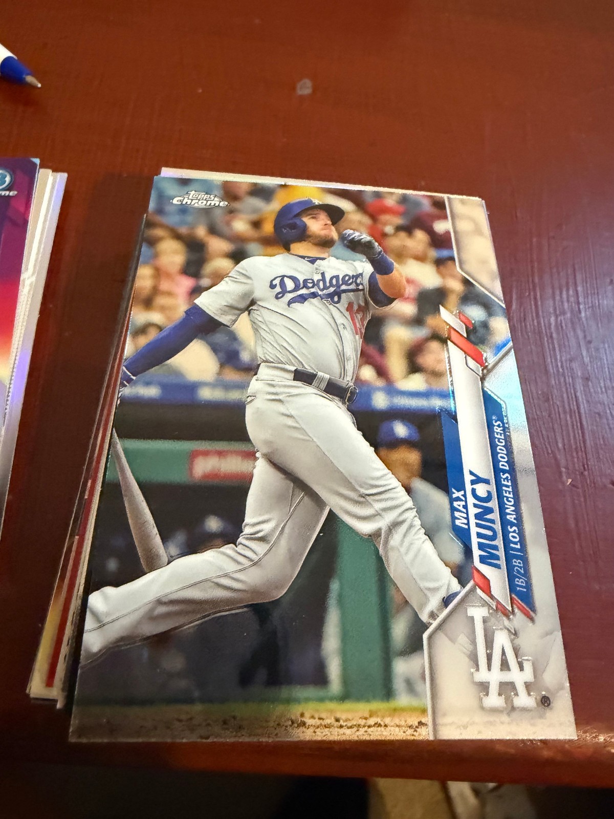 2020 Topps Chrome #13 Max Muncy MLB Baseball Card Dodgers
