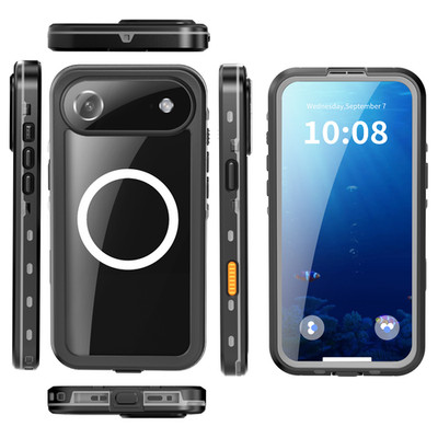 For iPhone 17 Pro /Max IP68 All Full Enclosed Diving Waterproof Snowproof Case