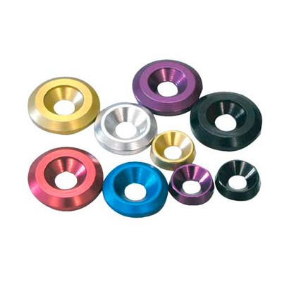 Pro-Bolt Countersunk Alloy Washer - Motorcycle/ Bike - 5 Pack - M6 x 19mm Black