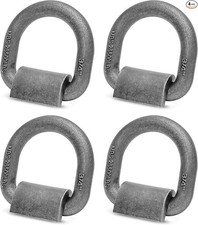 Heavy Duty Weld-On Forged D Ring, 4 Pack 3/4" D-Ring Trailer Tie Down Anchor for